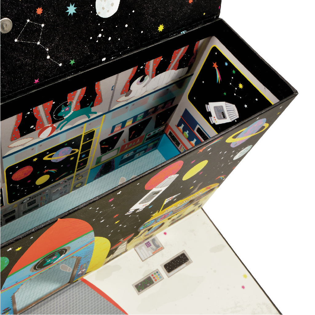 Playbox with Wooden Pieces - Space