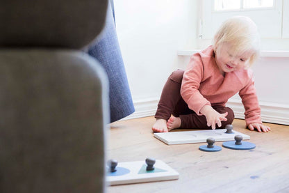 Tvirta Montessori medinė formų dėlionė – įvairaus dydžio apskritimai