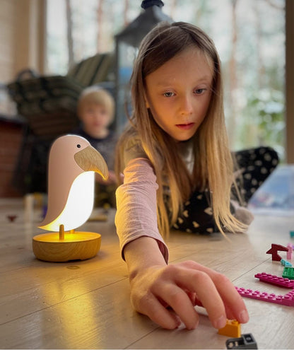 Lamp with Speaker - Pink Bird