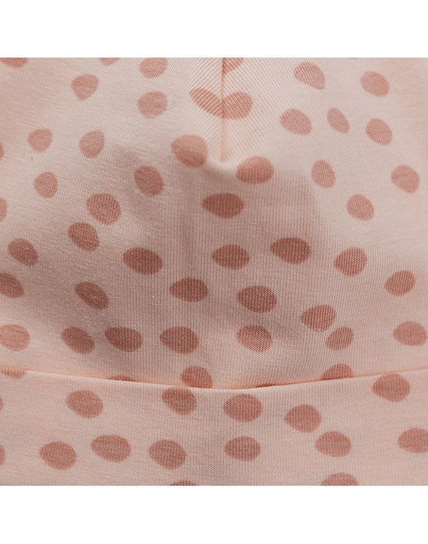 LORITA kepurė - maukšlė su ausytėmis "Pink dots", art. 1158R