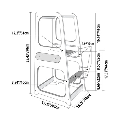 Montessori Helper Tower Step Stool